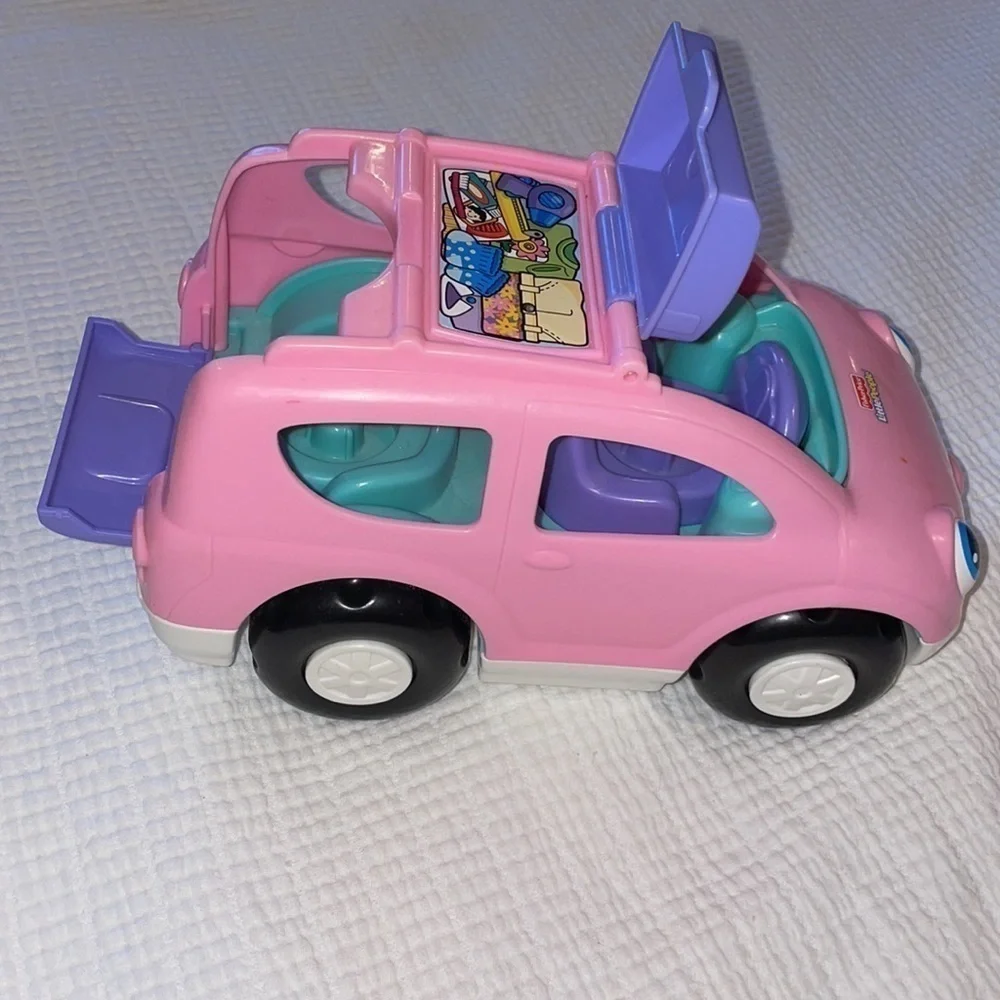 Fisher Price Little People Pink Car 💖